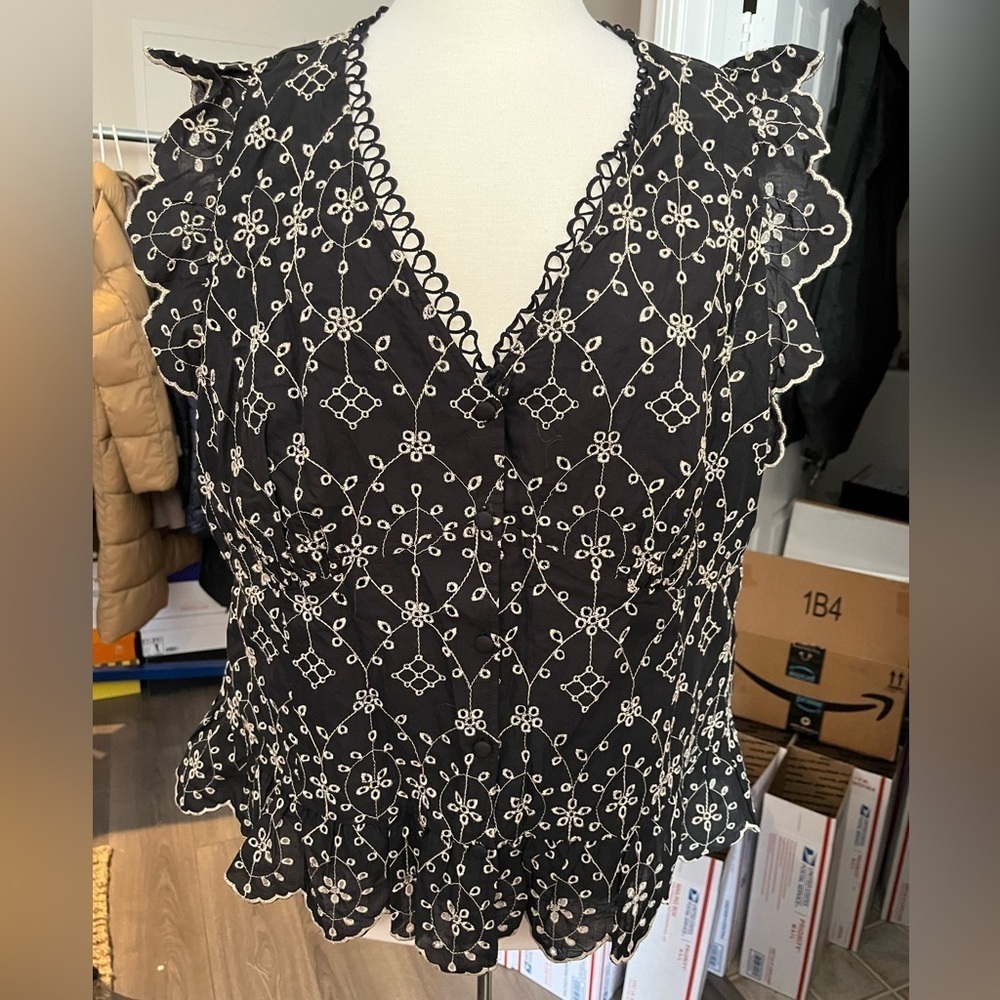 Eyelet Top - Picture 1 of 6
